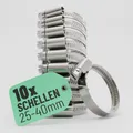 Produktbild: greate 10x Schlauchschellen Edelstahl 25-40 mm - Einstellbare Schlauchschelle