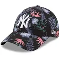 Produktbild: New Era 9Forty Damen Cap - FLORAL New York Yankees schwarz