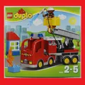 Produktbild: LEGO DUPLO 10592 Löschfahrzeug Feuerwehrauto Leiterwagen Drehleiter Neu selten