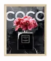 Produktbild: JUSTGOODMOOD Poster Premium ® Coco Chanel Poster · Coco Noir Parfüm Flacon · ohne Rahmen, (1 St), Poster in vielen verschiedenen Größen verfügbar, Poster, Wandbild