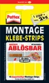 Produktbild: Pattex Montage Klebe Strips wieder ablösbar gelb 10 Strips