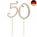 Produktbild: STOBOK Kuchen Topper Strass 50 Zahl Kuchendeckel Kuchendekoration für 50.