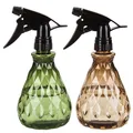 Produktbild: Vwoqiy 2 Stk Sprühflaschen 500ml, Zerstäuber Leere Sprühflasche mit Verstellbare Sprühkopf, Pflanzen Wasserspritze Blumensprüher Sprühflaschen für Pflanzen, Blumen, Garten, Friseur (Grün Braun)