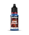 Produktbild: Vallejo Game Color Acrylfarbe in Blau für Fantasy-Figuren und Wargames, 18 ml mit Cuentagotas. Ideal für präzise Anwendungen und detailreiche Maltechniken.
