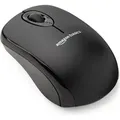Produktbild: Amazon Basics Kabellose Computer-Maus mit USB-Nano-Empfänger, Schwarz - Schwarz