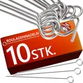 Produktbild: Rouladennadeln - 10 Stück Rouladennadeln Edelstahl rostfrei 10 cm - Handliche...