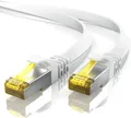 Produktbild: Netzwerkkabel CAT7 Flach Ethernet Kabel Gigabit Lan 10 Gbit/s Patchkabel 10m Neu