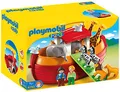Produktbild: PLAYMOBIL 1.2.3 6765 Meine Mitnehm-Arche-Noah, mit 12 Tieren, Zugangsplanke und Tragegriff, schwimmt, zum Zuklappen und Mitnehmen, ab 1,5 Jahren
