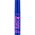 Produktbild: essence I LOVE EXTREME volume mascara waterproof, Schwarz, langanhaltend, volumengebend, schwunggebend, intensiv, vegan, wasserfest, ohne Mikroplastikpartikel, Nanopartikel frei, 1er Pack (12ml)