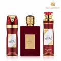 Produktbild: Lattafa Ameerat Al Arab Set 100ml EDP 200ml Deo 300ml Raumspray Damen NEU OVP