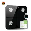 Produktbild: Foryond Körperfettwaage Digital 180 kg Bluetooth mit APP, Schwarz 26x26 cm, 13