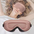 Produktbild: liuchanghe 3D Schlafmaske für Seitenschläfer, Augenmaske für Frauen & Herren, 100% Lichtblockierend & Atmungsaktiv, geeignet für Reise-Yoga (Rosa)