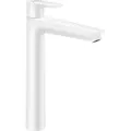 Produktbild: hansgrohe Talis E Waschtisch-Einhebelmischer 71716700 mit Ablaufgarnitur, Ausladung 183 mm, mattweiß