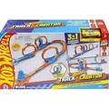 Produktbild: Mattel Hot Wheels Track Creator Dreifach-Looping-Pack und Spielzeugauto im Maßstab 1:64, Trackbauset - Bunt