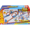 Produktbild: Hot Wheels Track Creator Dreifach-Looping-Pack und Spielzeugauto im Maßstab 1:64