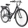 Produktbild: Teutoburg Senne City E-Bike 28 Zoll Elektrofahrrad Pedelec (Anthrazit)