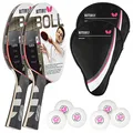 Produktbild: Butterfly® Timo Boll Platin 85025 Tischtennisschläger | Tischtennis Racket Bat Profi | Wettkampfschläger für fortgeschrittene Spieler | ITTF zertifizierter Pan Asia Belag | anatomische Griffform