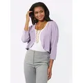 Produktbild: Bolero LADY, Damen, Gr. 40, lila (flieder), 80% Viskose, 20% Polyamid, unifarben, Strickjacken Bolero