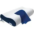 Produktbild: casimum Orthopädisches, Blau, Textil, Füllung: Viskoelastischer Kern, 30x60 cm, Oeko-Tex® Standard 100, Schlaftextilien, Kopfkissen & Nackenkissen, Nackenkissen