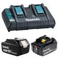 Produktbild: Makita Akku Ladegerät Set DC18RD 2x BL18606AH