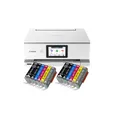 Produktbild: Canon PIXMA TS8751 Tintenstrahl Multifunktionsdrucker weiß mit 12 kompatiblen XXL Patronen