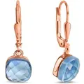Produktbild: Jamelli Ohrringe Silber 925 rosé-vergoldet mit hellblauem Quarz (beh.)