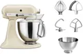 Produktbild: KitchenAid Küchenmaschine Küchenmaschine 5KSM175PSEAC ALMOND CREAM, 300 W, 4,8 l Schüssel, mit Zubehör im Wert von ca. 112,-€ UVP