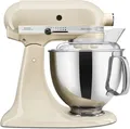 Produktbild: KitchenAid Küchenmaschine 5KSM175PSEAC ARTISAN | 4,8L Edelstahl | 300 Watt | 10 Stufen | Planetenrührwerk | Crème