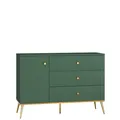 Produktbild: FOREST  Kommode 04 Grüne matte Kommode mit Schubladen, für Wohnzimmer