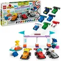 Produktbild: LEGO DUPLO Town F1 Team Rennautos mit Rennfahrern, Bauspielzeug für die ganze Familie, fantasievolles Spielerlebnis, Geburtstagsgeschenk für Klei... - Bunt