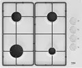 Produktbild: Beko gasherd 60cm 4 weiße brenner HIGG64123SW