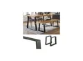 Produktbild: Vicco Loft Tischkufen Trapez 42cm Tischbeine Tischgestell Couchtisch Möbelfüße