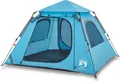 Produktbild: vidaXL Kuppel-Campingzelt 4 Personen Blau Quick Release