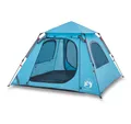 Produktbild: vidaXL Kuppelzelt Kuppel-Campingzelt 4 Personen Blau Quick Release, (1 tlg)