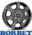 Produktbild: 4x Borbet CH 7,5X17 6/139,70 ET50 Mistral Anthracite Glossy