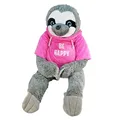 Produktbild: BEMIRO Riesen Faultier Kuscheltier - 100 cm Be Happy rosa, Kuscheltier mit Pulli, Kletthände zum anhängen, Plüschtier mit Hoodie