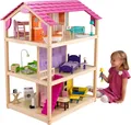 Produktbild: KidKraft So Chic Puppenhaus Holz 65078 inkl. Möbel 118x86x76 cm – NEU