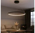 Produktbild: GLOBO LIGHTING LED-Hängeleuchte, LED-Leuchtmittel fest verbaut, LED Hängeleuchte Esstisch Pendelleuchte Ring schwarz LED