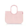 Produktbild: reisenthel loopshopper L frame twist blush – Stabile Tasche mit praktischen Fächern aus recycelten PET-Flaschen – Charmantes und wasserabweisendes Design