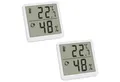 Produktbild: TFA Digital Thermo Hygrometer 2er Set Innenraum Temperatur Luftfeuchte Weiß