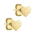 Produktbild: LIEBESKIND BERLIN Damen Ohrringe Ohrstecker Herz, Edelstahl IP Gold LJ-0847-E-05