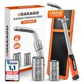 Produktbild: Teleskop Radmuttern-Schlüssel Set mit 17/19mm & 21/23mm Steckschlüssel-Einsat...