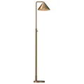 Produktbild: Stehlampe Metall dimmbar 148,8 cm hoch in Gold gebürstet E27 Modern Stehleuchte
