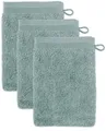 Produktbild: Möve Waschhandschuh Superwuschel, (Set, 3-St), Waschhandschuh Set mit Bordüre, 100% Premium Cotton Baumwolle, weich