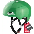 Produktbild: ALPINA Hackney - Leichter, Bruchfester & Optimal Klimatisierter Fahrradhelm für Kinder, Mit Nachrüstbarem LED für Gute Sichtbarkeit, Green Gloss, S (47-51 cm)