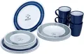 Produktbild: Brunner Geschirr-Set Nautical, 16-teilig