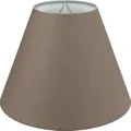 Produktbild: Wogati® Premium Lampenschirm E14/E27 Baumwolle | Verschiedene Größen & Farben | Braun/Größe: M | Für Stehlampe, Hängelampe und Tischlampe