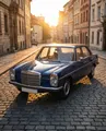 Produktbild: Mercedes 220 D /8 Strichachter W115 1968 dunkelblau Modellauto 1:18 MCG