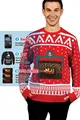 Produktbild: Ugly Weihnachten Pullover Erwachsene Herren Kostüm Animierte Kamin App Gesteuert