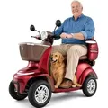 Produktbild: VEVOR Elektromobil mit 4 Rädern, Mobilitätsroller 227 kg Tragkraft, Seniorenmobil 35 km Reichweite mit 3 Gang, 1000 W elektrischer Freizeit-Rollstuh
